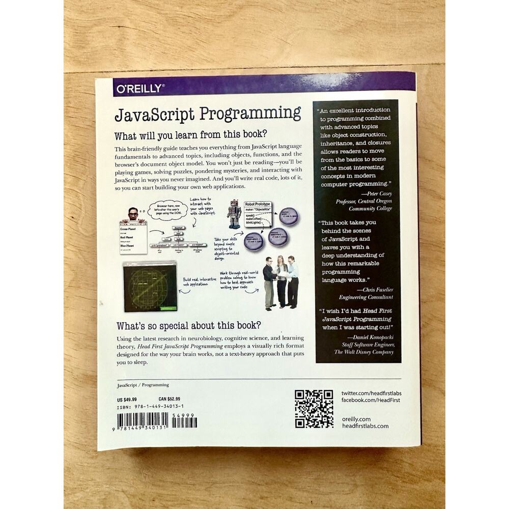 Head First JavaScript Programming Freeman Robson 2014 1st Edition O’Reilly - Picture 2 of 6